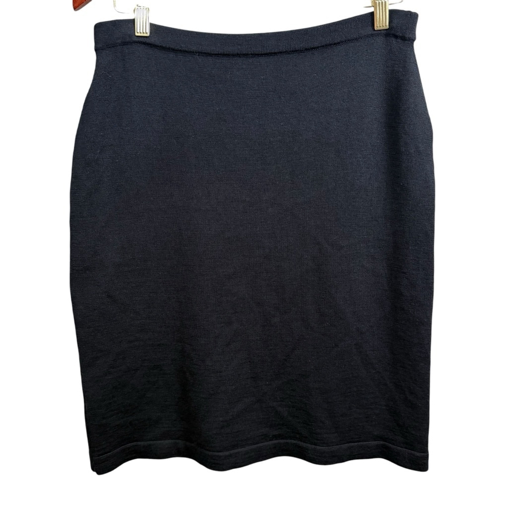 David Warren Black Knit Skirt Size L